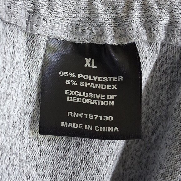 Kiss & Fly Gray with Hearts 3/4 Sleeve Top Women's Size XL - Picture 12 of 12